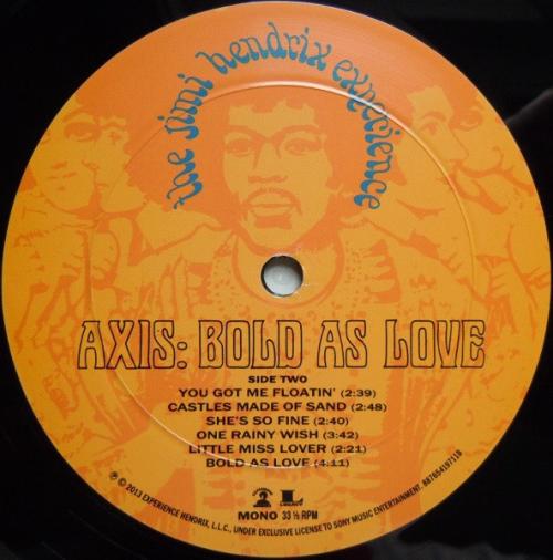 Виниловая пластинка Jimi Hendrix AXIS: BOLD AS LOVE (MONO)