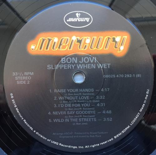 Виниловая пластинка Bon Jovi, Slippery When Wet (Remastered 2014)