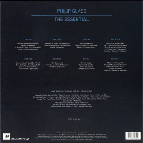 Виниловая пластинка Philip Glass - The Essential (Box) 180 Gram, Limited & Numbered Crystal Clear Vinyl 4 LP)