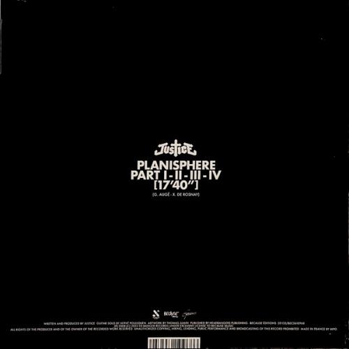 Виниловая пластинка Justice - Planisphère (Limited Edition Etched Black Vinyl EP)