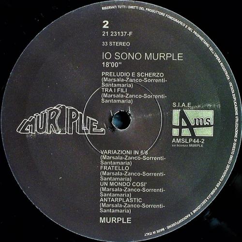 Виниловая пластинка Murple - Io Sono Murple (Black Vinyl LP)