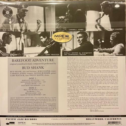 Виниловая пластинка Bud Shank - Barefoot Adventure (OST) (Analogue) (Black Vinyl LP)