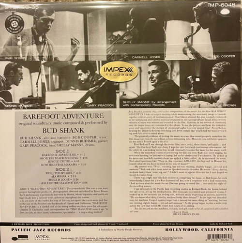 Виниловая пластинка Bud Shank - Barefoot Adventure (OST) (Analogue) (Black Vinyl LP)