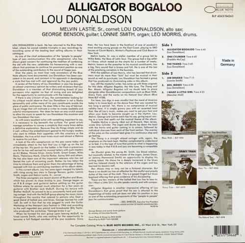 Виниловая пластинка Donaldson, Lou, Alligator Bogaloo
