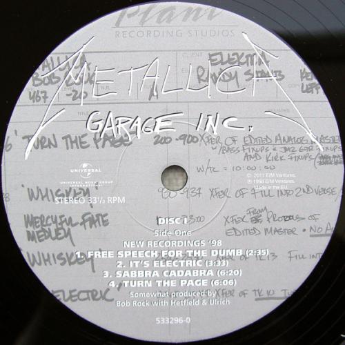 Виниловая пластинка Metallica, Garage Inc.
