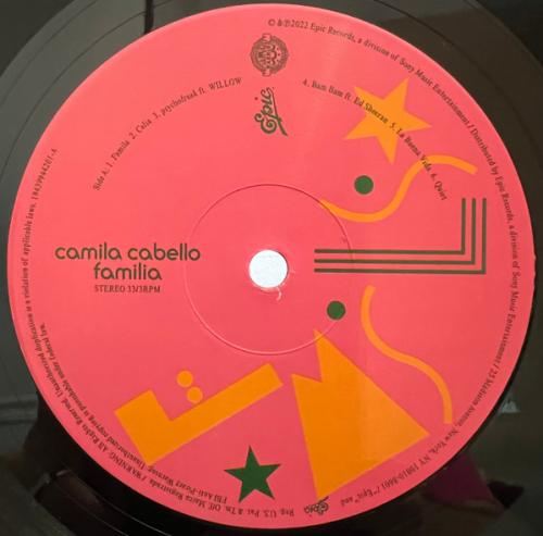 Виниловая пластинка Camila Cabello - Familia (Black Vinyl LP)