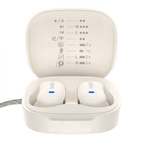 Наушники Belkin SoundForm Anywhere True Wireless Earbuds Cream