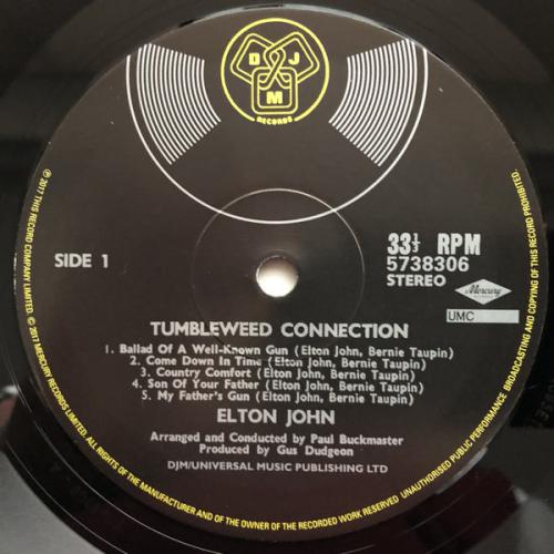 Виниловая пластинка Elton John, Tumbleweed Connection (Remastered 2017)