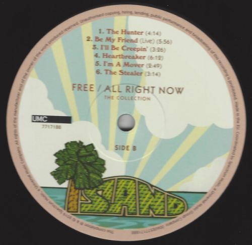 Виниловая пластинка Free, All Right Now: The Collection
