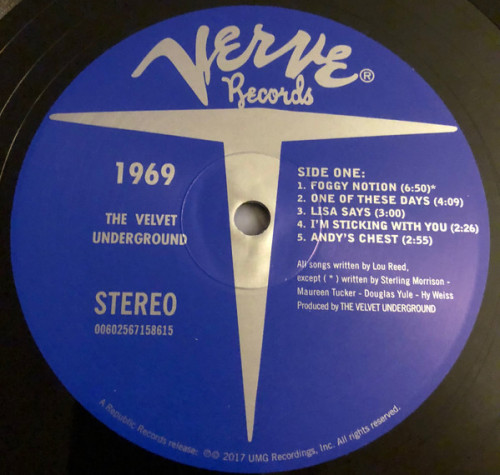 Виниловая пластинка Velvet Underground, The, 1969