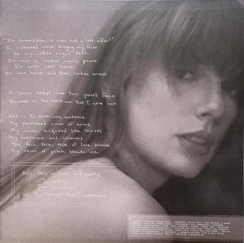 Виниловая пластинка Taylor Swift - The Tortured Poets Department  (alternative artwork) (Limited Smoke Vinyl 2LP, Bonus Track 'The Albatross')