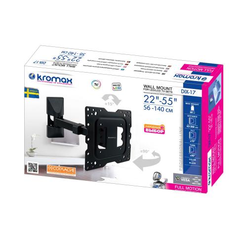 Кронштейн для телевизора Kromax DIX-16 черный