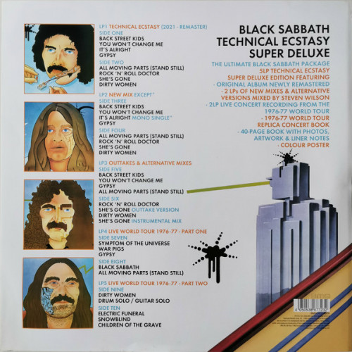 Виниловая пластинка Black Sabbath - Technical Ecstasy (Box) (Black Vinyl 5LP)