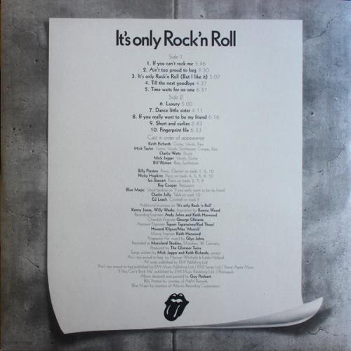 Виниловая пластинка Rolling Stones — IT'S ONLY ROCK 'N' ROLL (HALF SPEED MASTER) (LP)