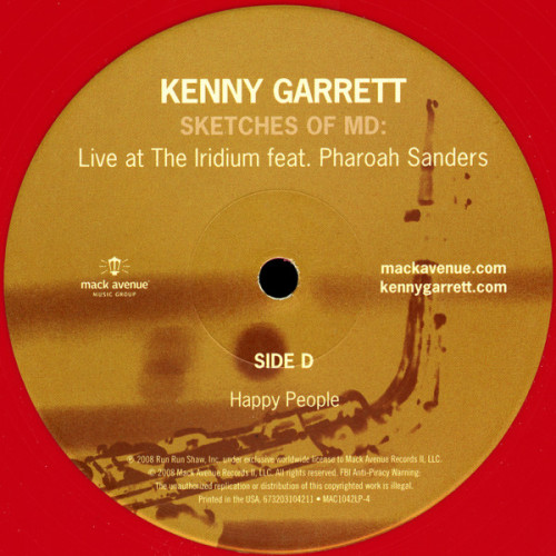 Виниловая пластинка Kenny Garrett - Sketches Of MD (Coloured Vinyl 2LP)