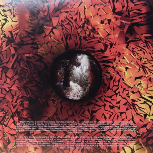 Виниловая пластинка Tangerine Dream - Machu Picchu (Black Vinyl LP)