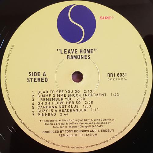 Виниловая пластинка WM Ramones Leave Home (180 Gram/Remastered)