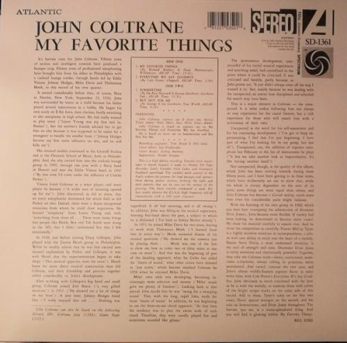 Виниловая пластинка WM John Coltrane My Favorite Things (180 GRAM)