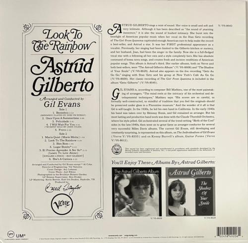 Виниловая пластинка Astrud Gilberto - Look To The Rainbow (Verve By Request) (Black Vinyl LP)