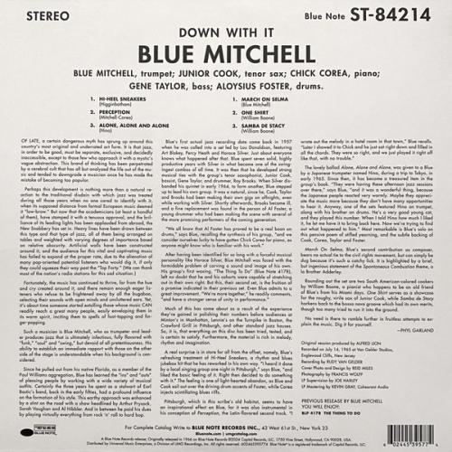 Виниловая пластинка Blue Mitchell - Down With It! (Tone Poet) (Black Vinyl LP)