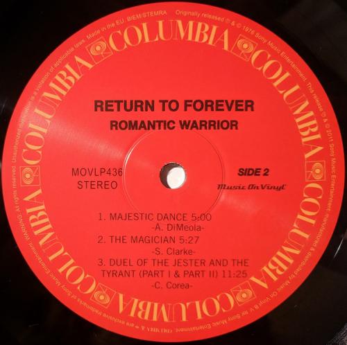 Виниловая пластинка Return To Forever — ROMANTIC WARRIOR (LP)