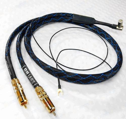 Кабель межблочный аудио DH Labs Dimension Phono interconnect 5pin(90 angled) - 2RCA 1m