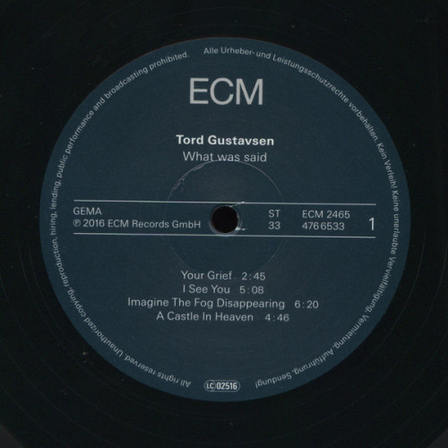 Виниловая пластинка Tord Gustavsen TORD GUSTAVSEN: WHAT WAS SAID