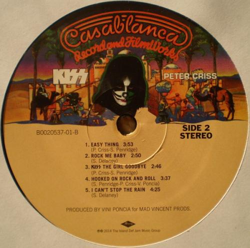 Виниловая пластинка Kiss, Peter Criss
