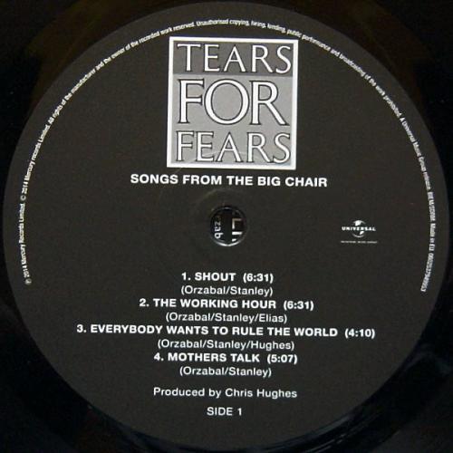 Виниловая пластинка Tears For Fears, Songs From The Big Chair