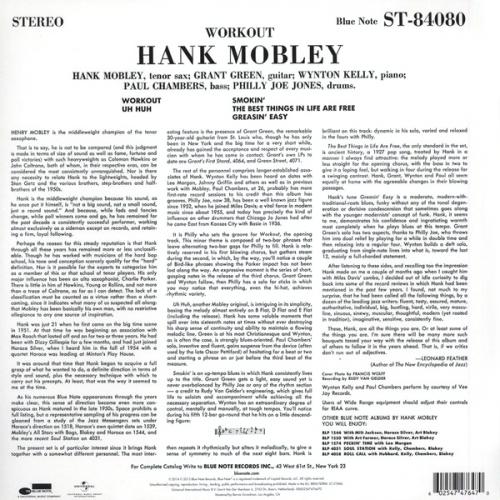 Виниловая пластинка Mobley, Hank - Workout (Black Vinyl LP)