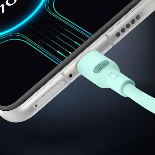 USB кабель HAVIT CB6281 USB-C - Lightning Green 1m
