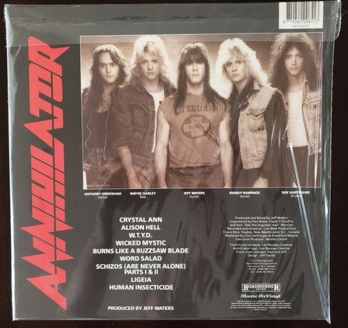 Виниловая пластинка Annihilator — ALICE IN HELL (LP)