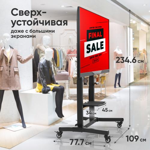 Стойка для телевизора с кронштейном Onkron TS1991E-B