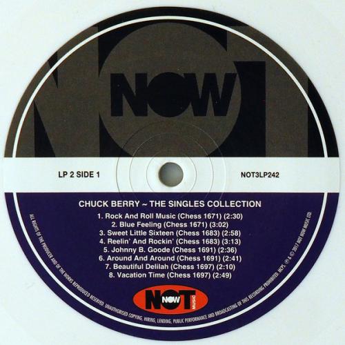 Виниловая пластинка FAT CHUCK BERRY, THE SINGLES COLLECTION (180 Gram White Vinyl)