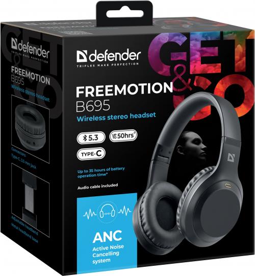 Наушники Defender Freemotion B695 Black