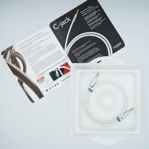 Кабель межблочный аудио Chord Company C-Jack 3.5mm Stereo to 3.5mm Stereo 1m