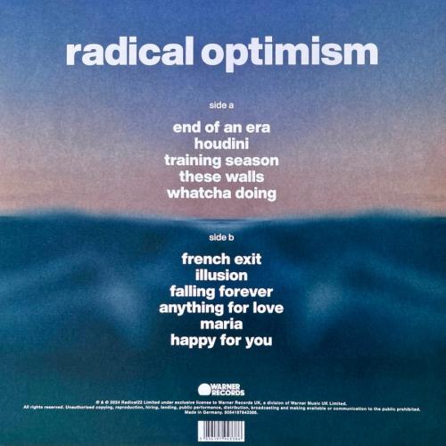 Виниловая пластинка Dua Lipa - Radical Optimism (Cobalt Blue Vinyl LP)