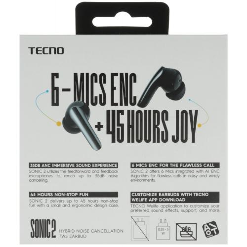 Наушники TECNO SC02 Sonic 2 Black