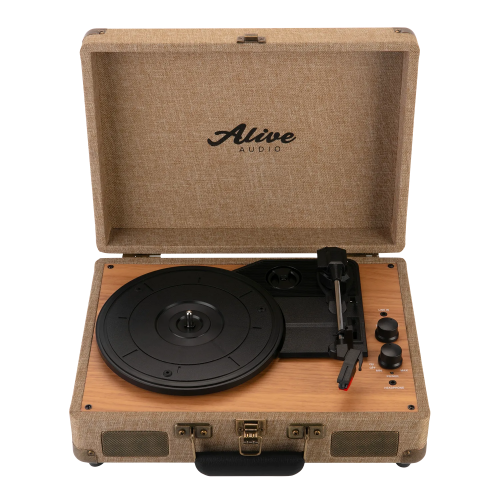 Проигрыватель винила Alive Audio GLAM The Canvas Edition Mocca с Bluetooth