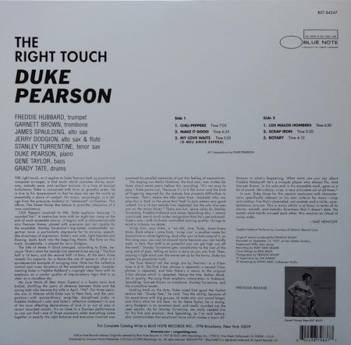 Виниловая пластинка Duke Pearson - The Right Touch (Tone Poet)