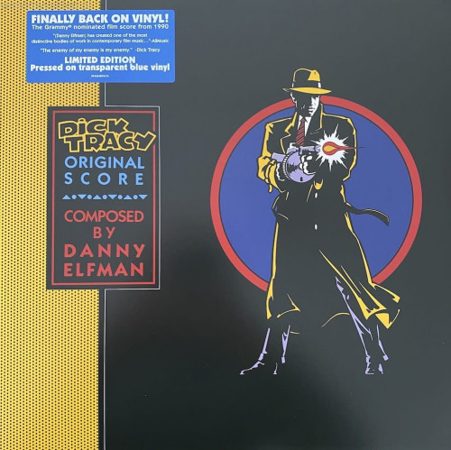 Виниловая пластинка Danny Elfman - Dick Tracy (Original Score) (Limited Translucent Cobalt Blue Vinyl)