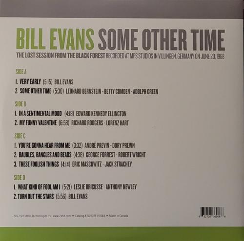 Виниловая пластинка Bill Evans - Some Other Time: The Lost Session From The Black Forest (Analogue) (Black Vinyl 2LP)