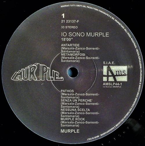 Виниловая пластинка Murple - Io Sono Murple (Black Vinyl LP)