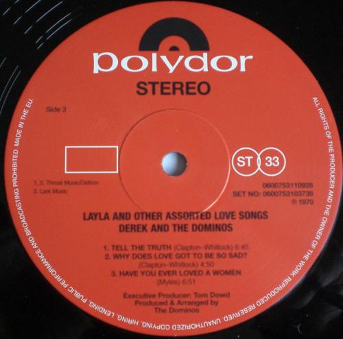 Виниловая пластинка Derek & The Dominos, Layla And Other Assorted Love Songs