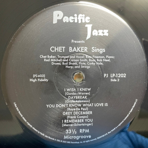 Виниловая пластинка Chet Baker - Sings And Plays With Bud Shank, Russ Freeman And Strings (180 Gram Black Vinyl LP)