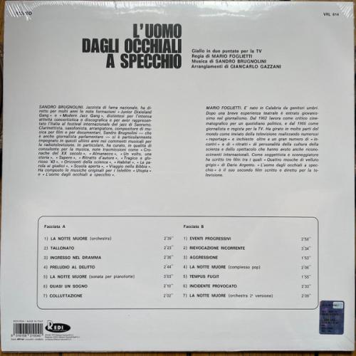 Виниловая пластинка Саундтрек - L'Uomo Dagli Occhiali A Specchio (Sandro Brugnolini) (Coloured Vinyl LP)