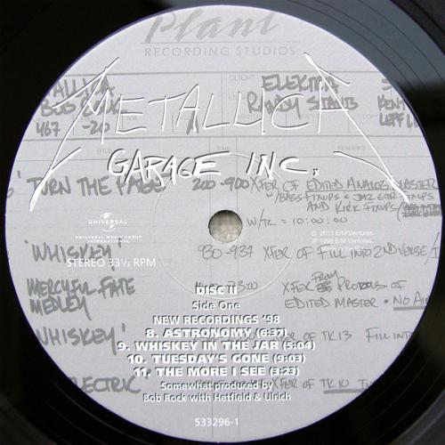 Виниловая пластинка Metallica, Garage Inc.