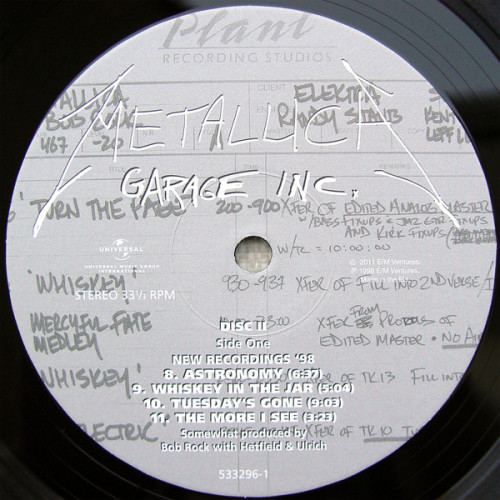 Виниловая пластинка Metallica, Garage Inc.