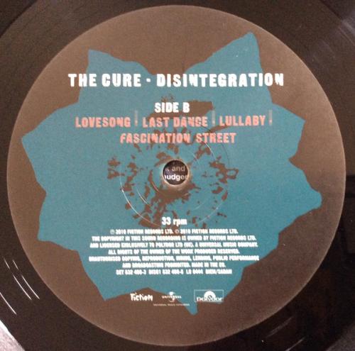 Виниловая пластинка The Cure, Disintegration (Remastered)
