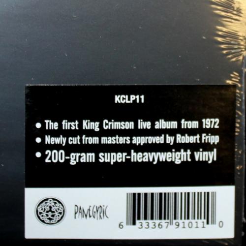 Виниловая пластинка King Crimson - Earthbound (Black Vinyl LP)
